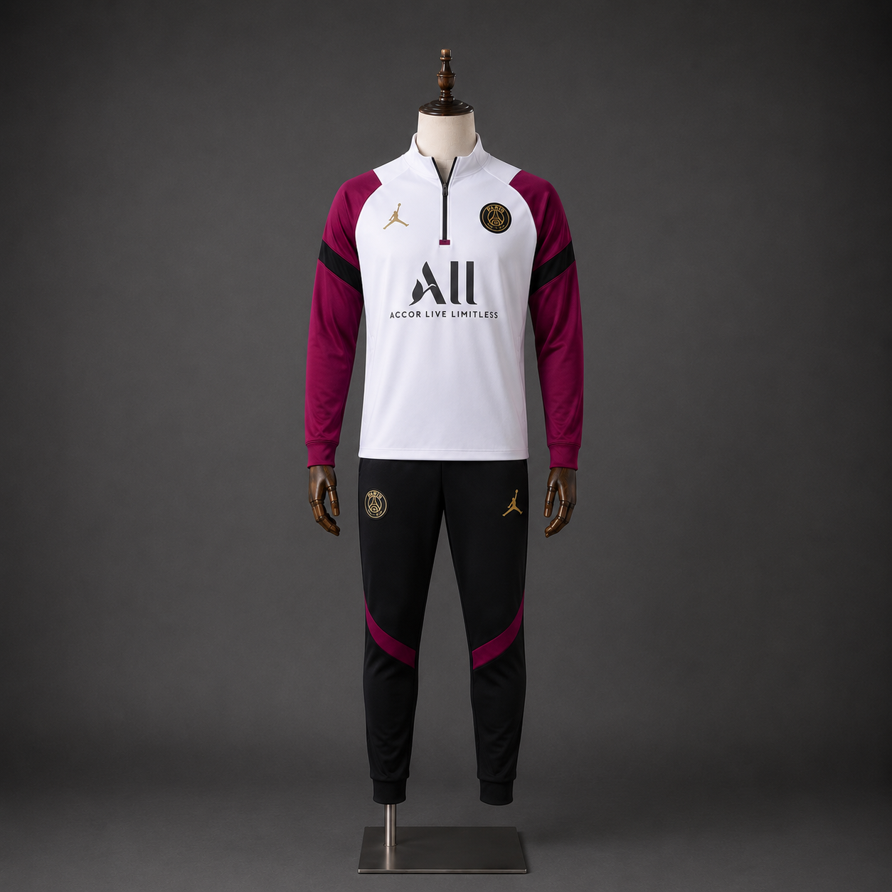 PSG Tracksuit - Maroon/White