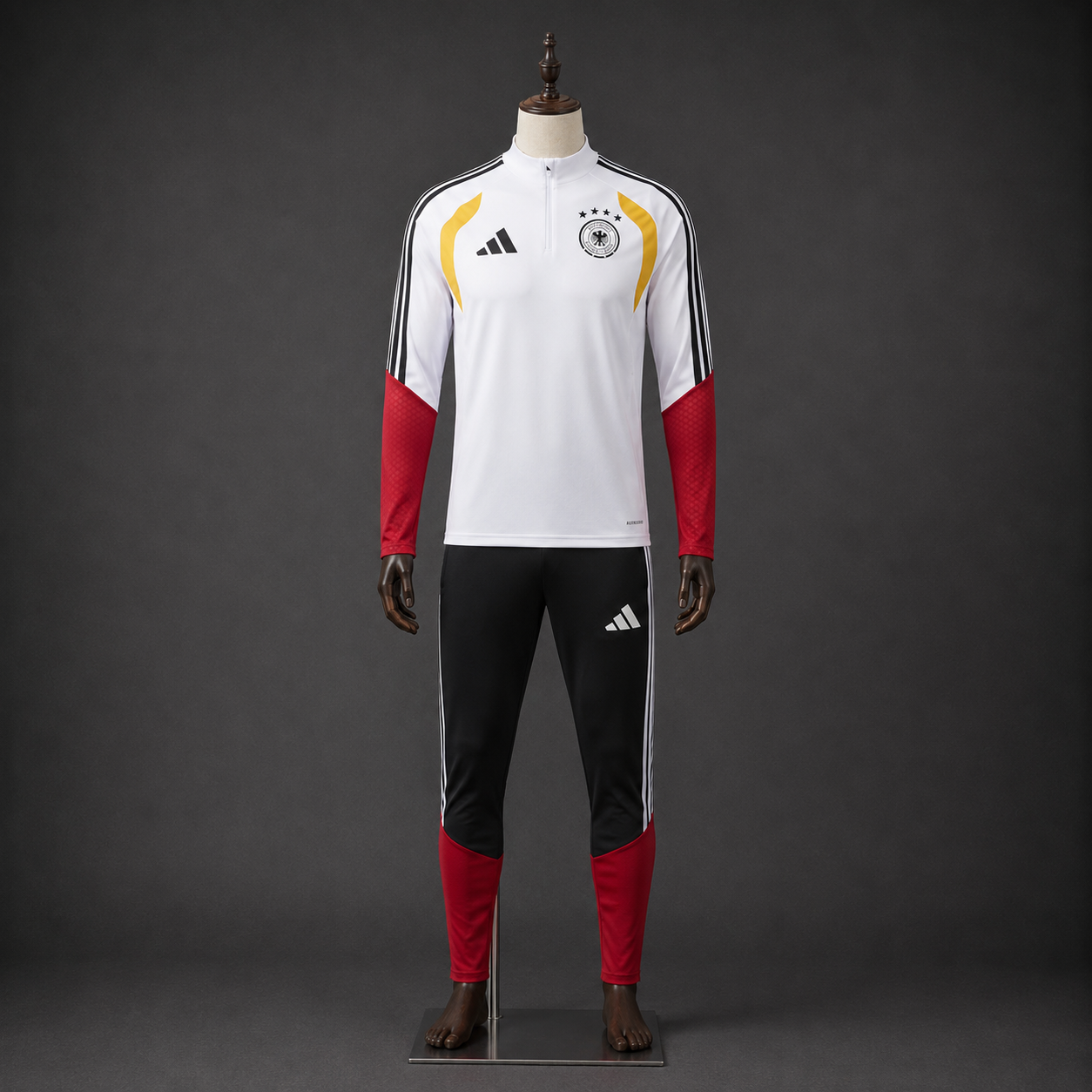 Germany Tracksuit WC 26 - White/Red/Black