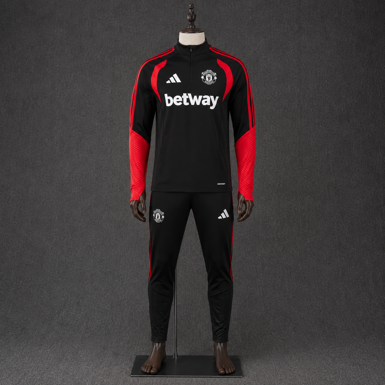 Manchester United Tracksuit 26/27 - Black/Red