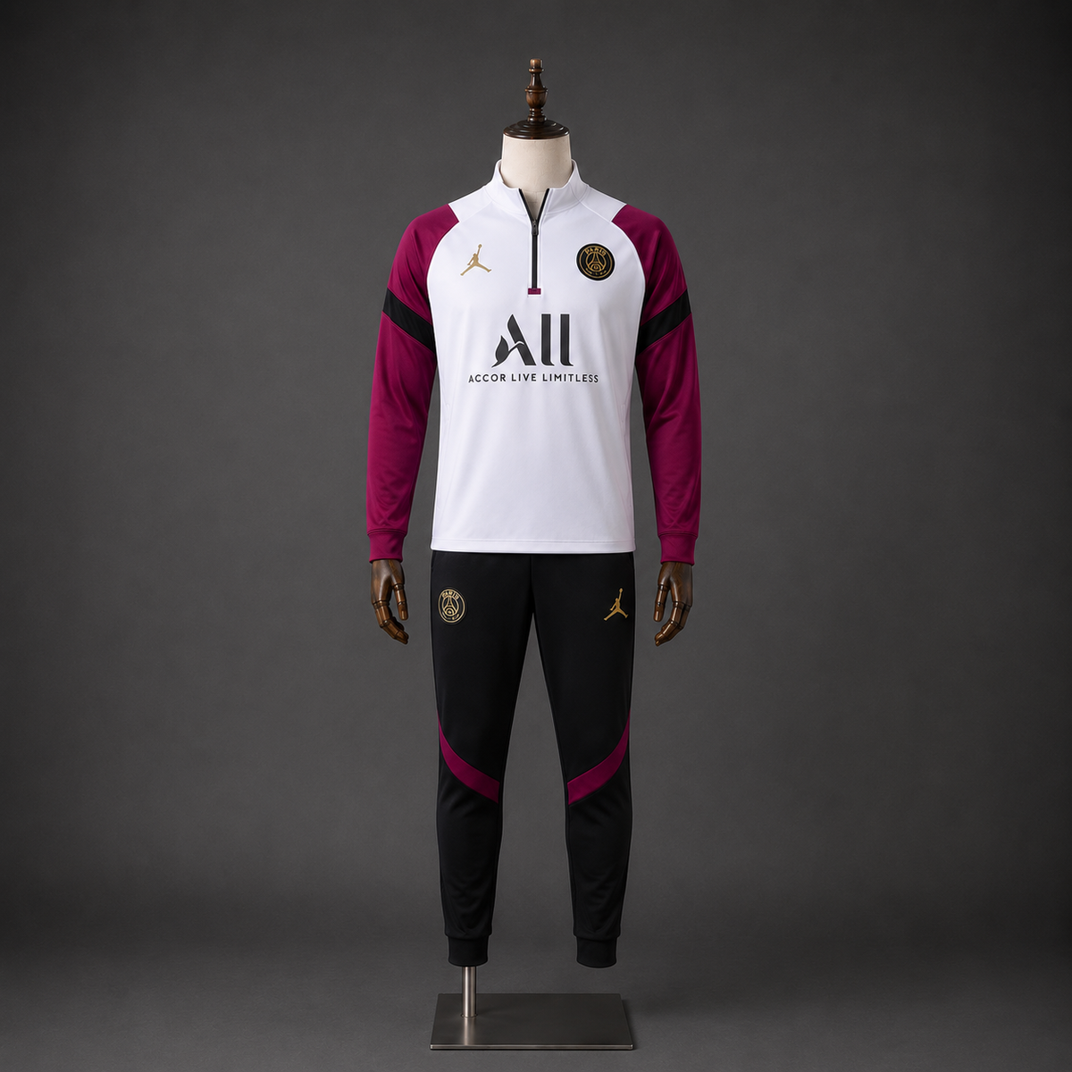 PSG Tracksuit - Maroon/White