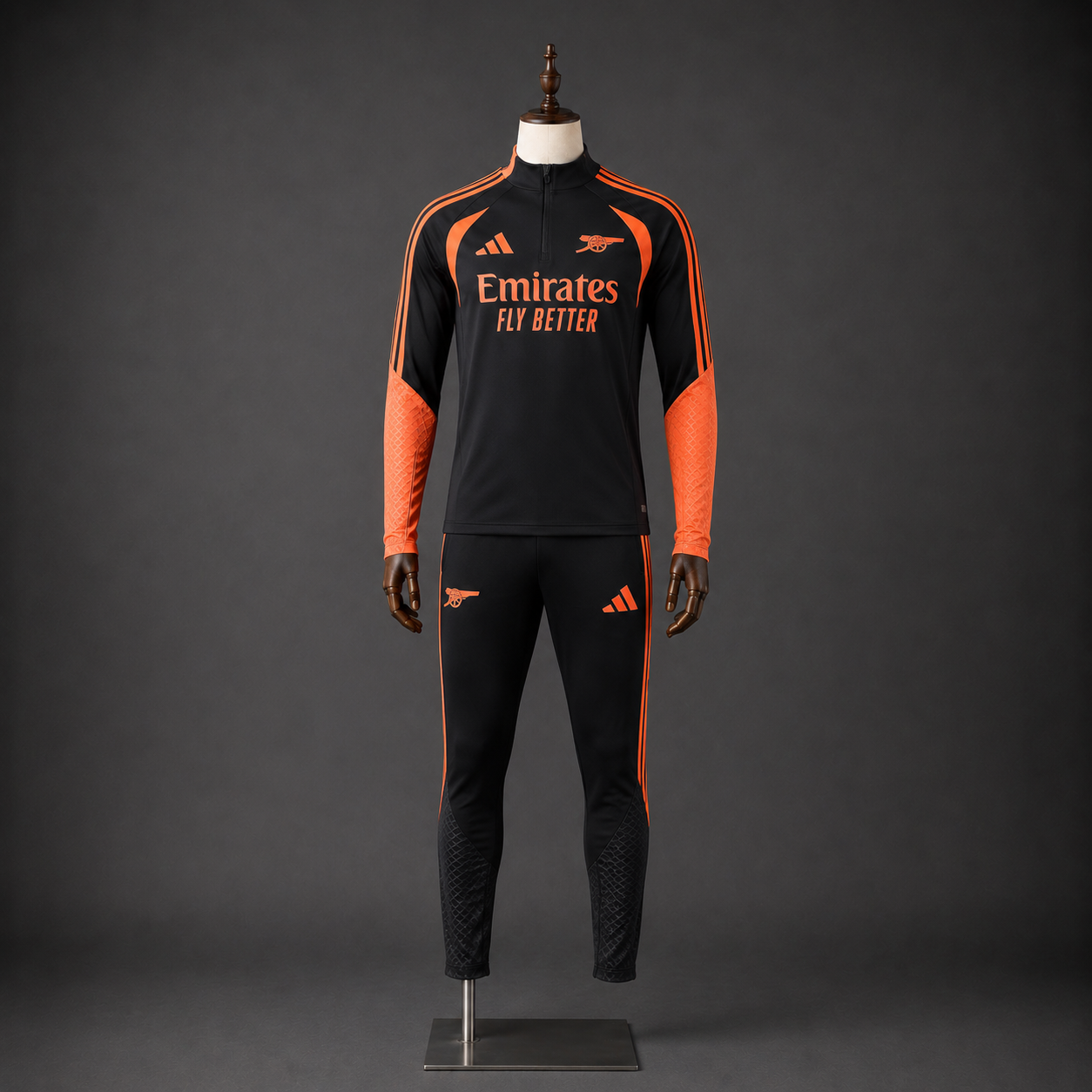 Arsenal Tracksuit 26/27 - Orange/Black