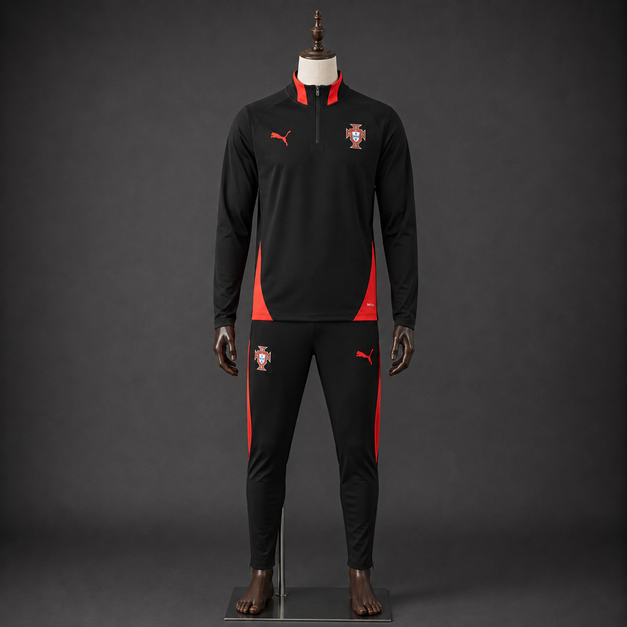Portugal Tracksuit WC 26 - Black/Red